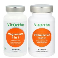 Magnesium en Vitamine D3 van VitOrtho