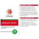 Etiket Vitals Ubiquinol 200 mg