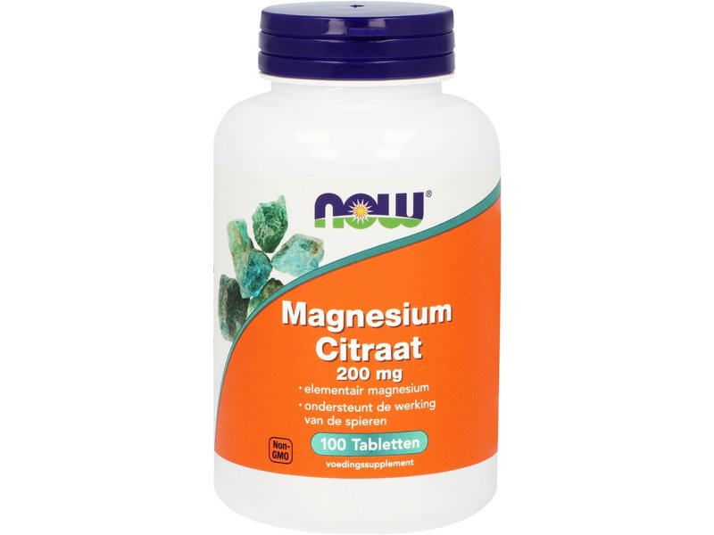 NOW Magnesium Citraat 200 mg