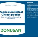 Etiket Magnesium Malaat Citraat Poeder