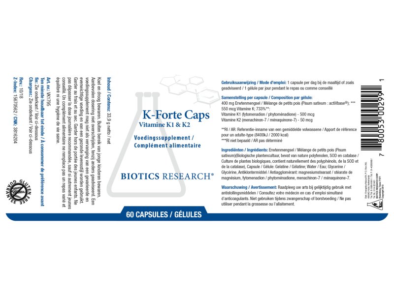 Etiket K-Forte Caps
