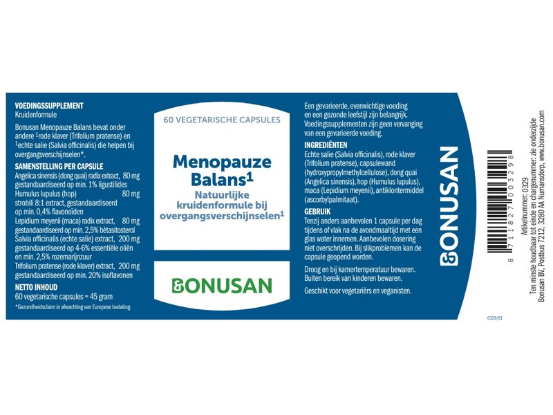 Etiket menopauze balans bonusan