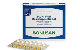 Bonusan Multi Vital Basissuppletie set: visolie, vitamine D en multi