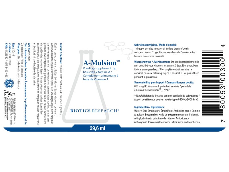 Etiket Biotics A-Mulsion