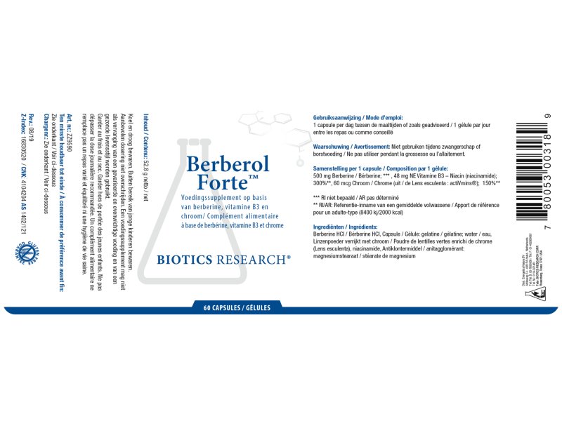 Etiket Berberol Forte