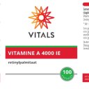 Etiket Vitals Vitamine A