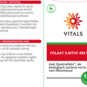 Etiket Folaat 5-MTHF van Vitals