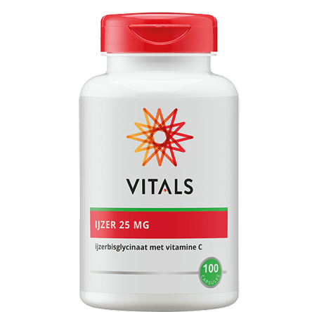 Vitals Ijzer 25 mg met vitamine c