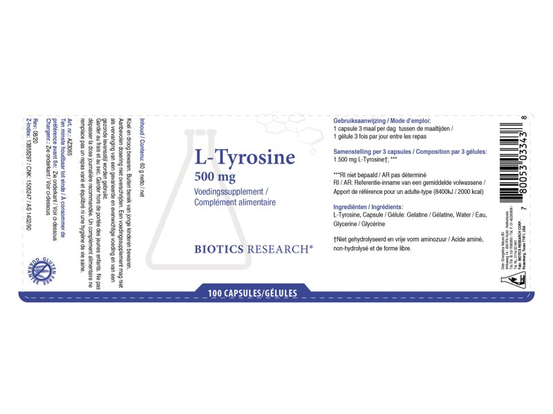 Etiket Biotics L-Tyrosine