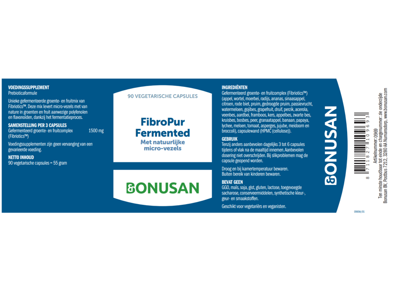 Etiket Bonusan FibroPur Fermented