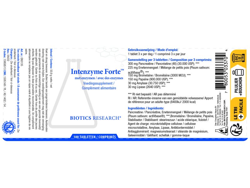 Etiket Intenzyme Forte 100