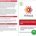 Etiket Cholesterolformule Pro van Vitals