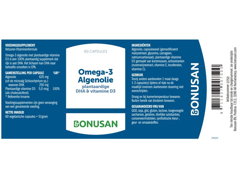 Etiket Bonusan Algenolie