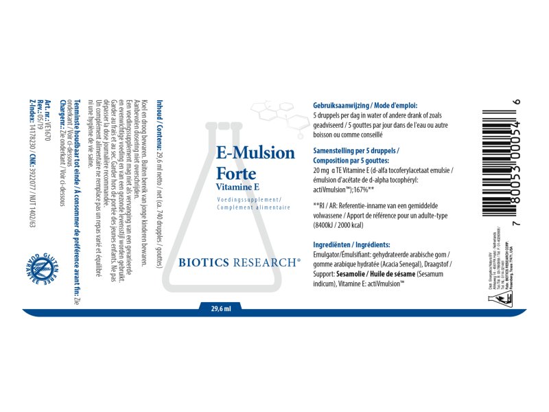 Etiket E-Mulsion Forte