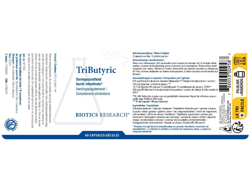 Etiket Biotics TriButyric