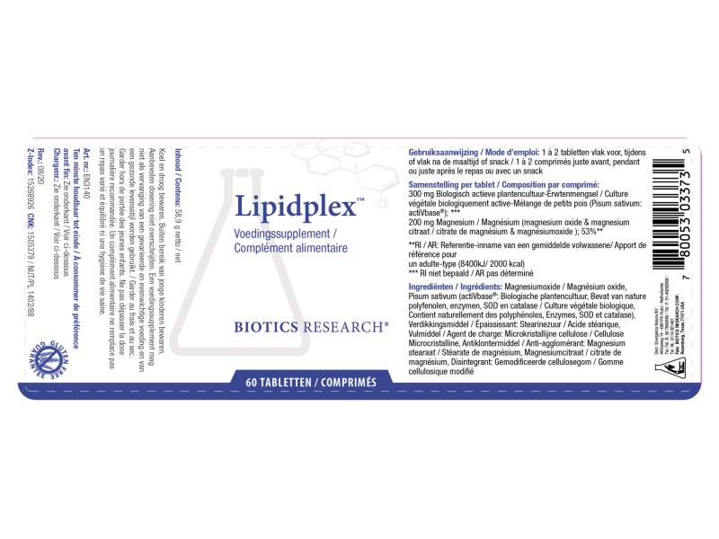 Etiket Lipdiplex Vetblokker