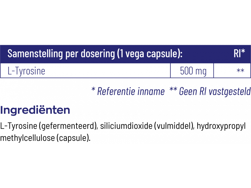 Etiket L-Tyrosine Vitakruid
