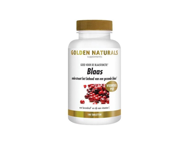 Golden Naturals Blaas 180 tabletten